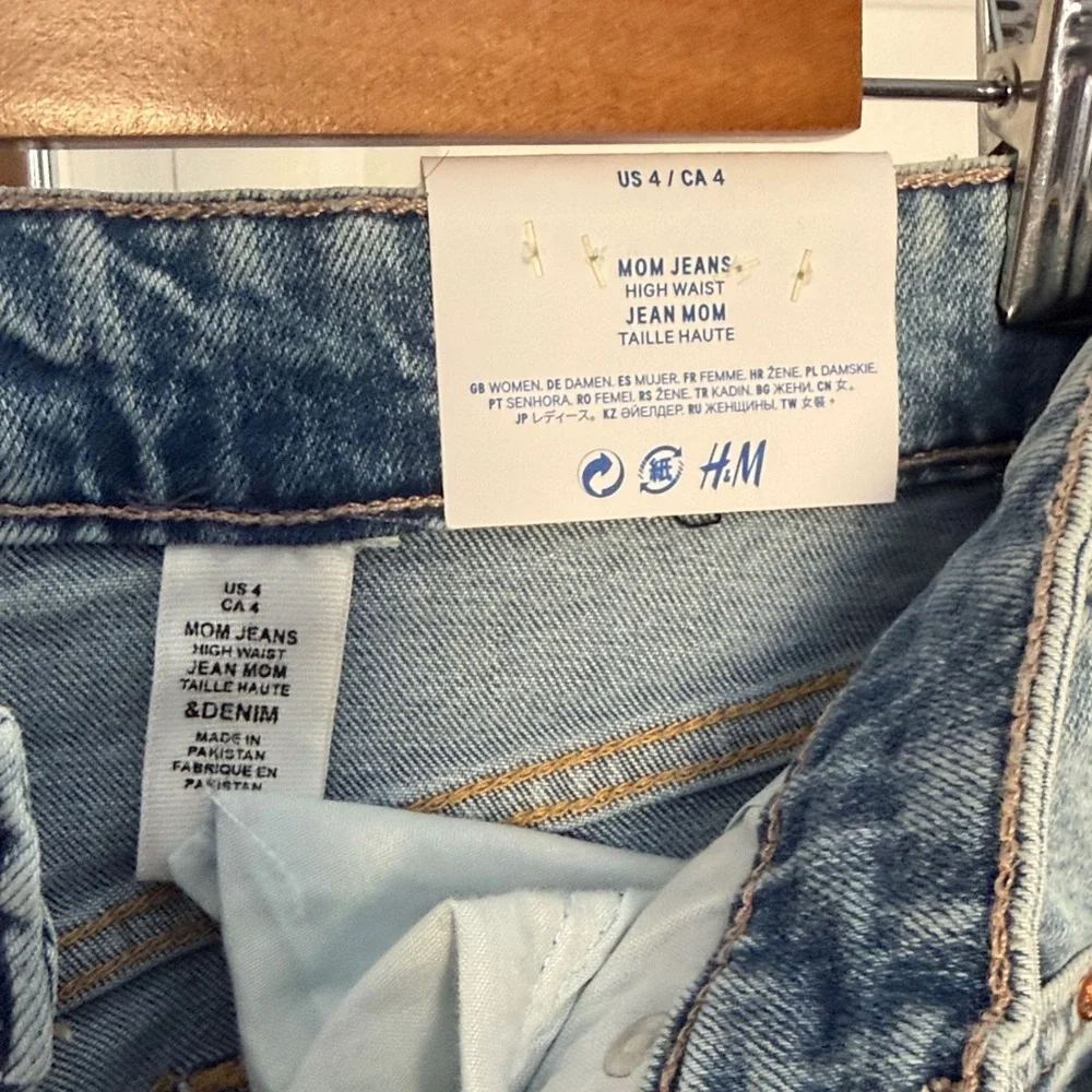 H&M Mom Jeans size 4 - NWT! - Picture 5 of 7